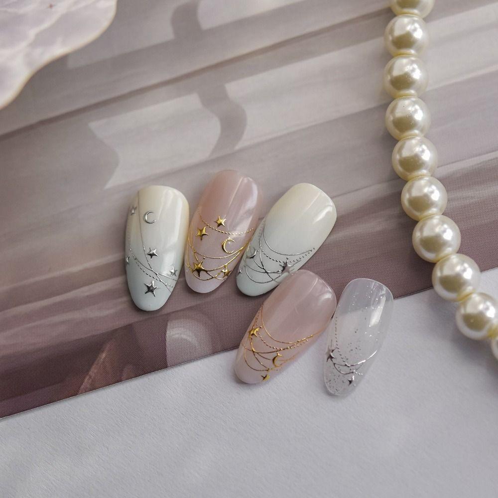 5D Effect Manicure Decals Self-Adhesive Nail Sliders Elegant Nail Decorations Beauty Manicure