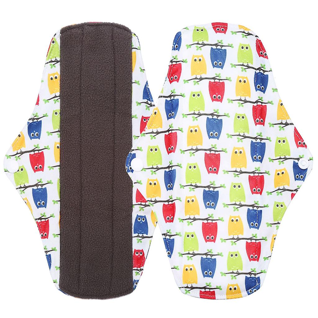 1PC Reusable Washable Panty Liner Bamboo Charcoal Cloth Mama Sanitary Menstrual Pad(WSD3)