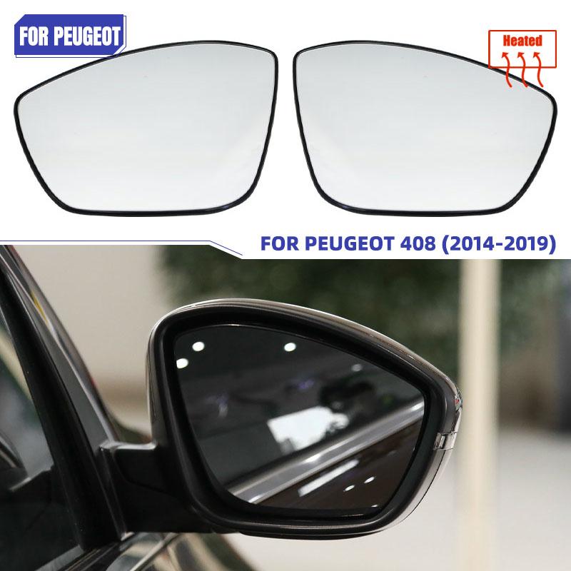 Heating Side Mirror Glass Lens Door Wing Rear View Mirror Glass For Peugeot 408 2014 2015 2016 2017 2018 2019