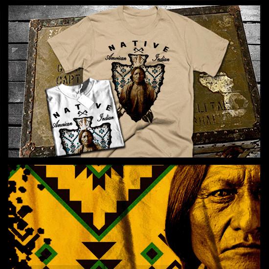 Native American  Indian Warrior Spirit Chief Arrowhead Indigenous Tribal Unisex T-Shirt XXXL