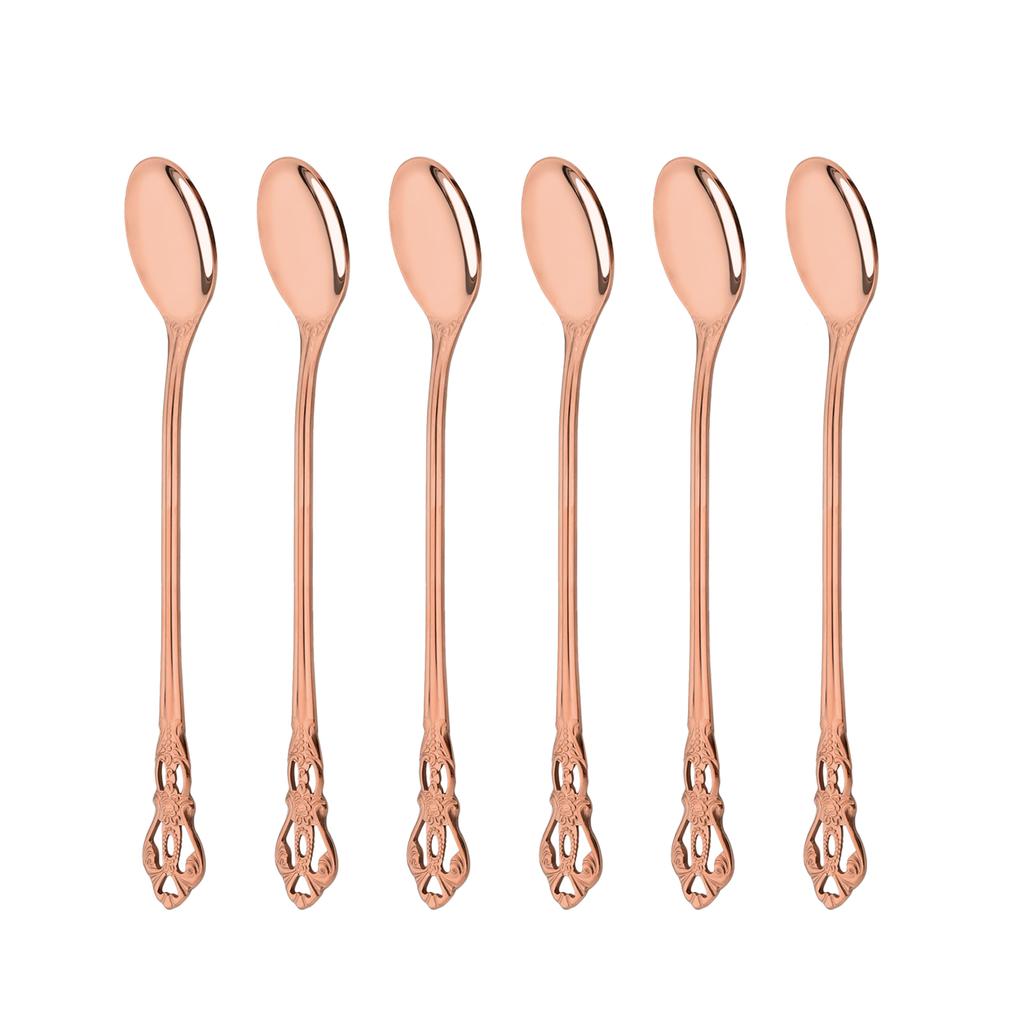 6/8/32Pcs Western Edelstahl Besteck Set Rose Gold Geschirr Küche Geschirr Messer Gabeln Löffel Utensilien