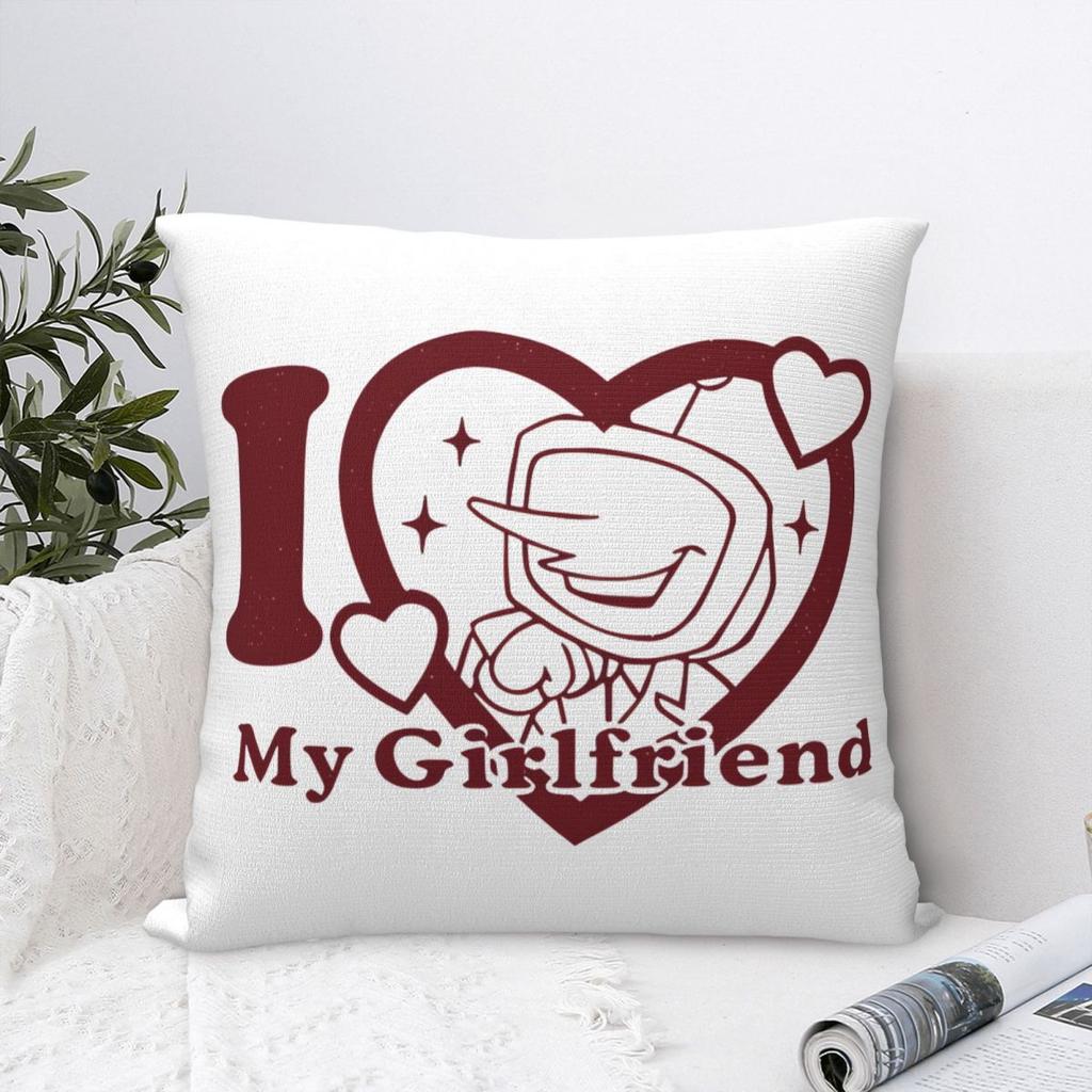 I Love My Girlfriend Mr. Tenna Deltarune Pillowcases Cushion Cover Throw Pillow Cover Y2K Home Decorations Zipper Multi Size