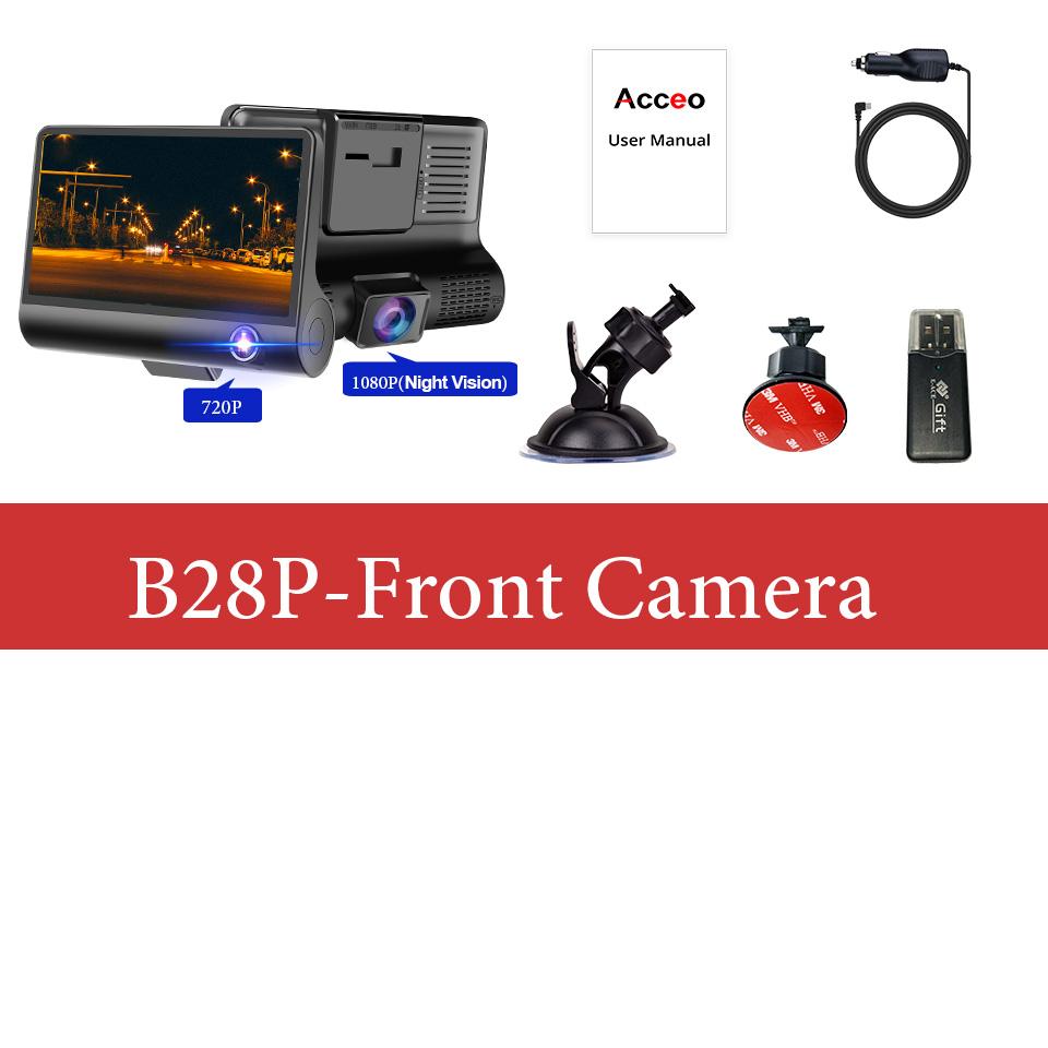 E-ACE Auto DVR 1080P 3 Kamera Objektiv DVR Dash Cam 170 Weitwinkel G-Sensor Auto Rückfahr Recorder Unterstützung nachtsicht