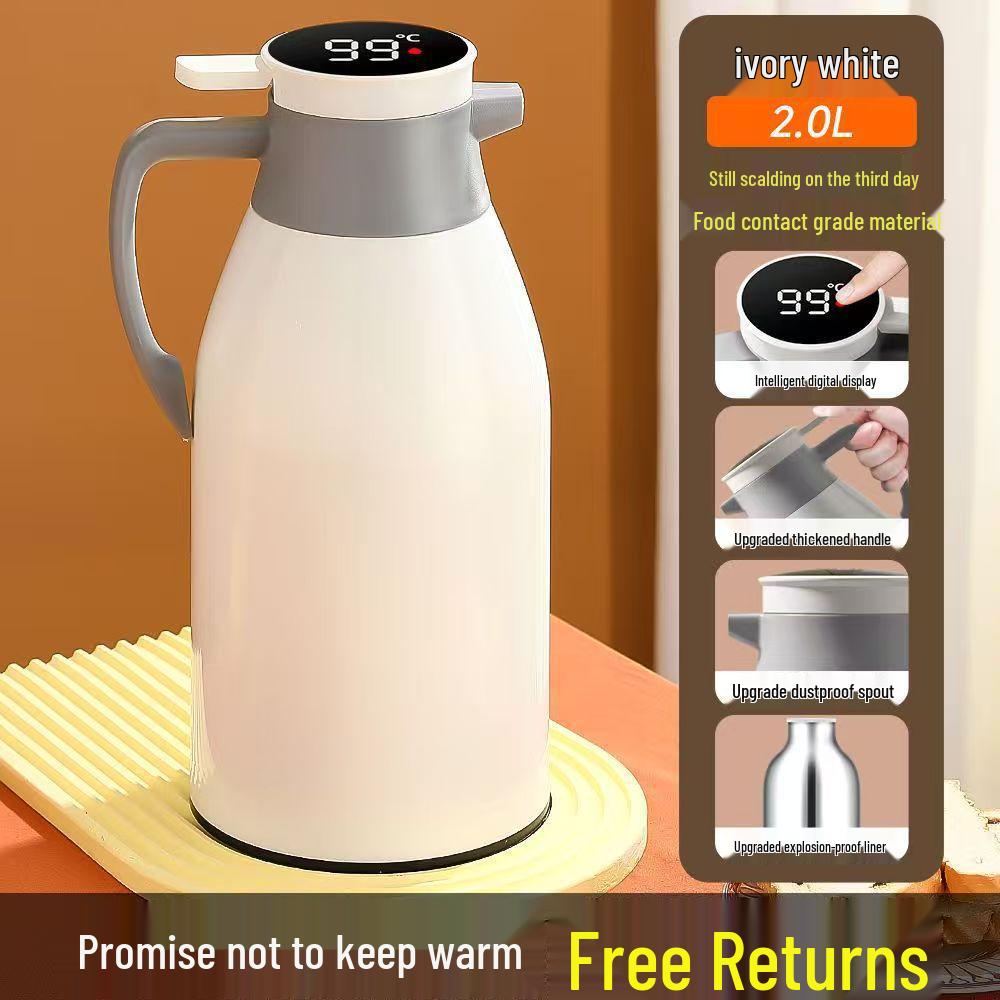 Large Capacity Glass Liner Thermos Flask for Home and Office
