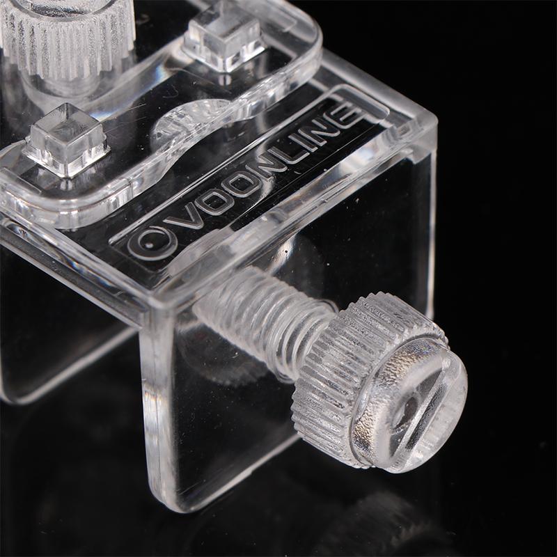 2 Stück Aquarium Schottverschraubung Anti-Sprungnetz Klemme Acryl Transparent Fixierklemme Aquarium Abdeckungsklemmen Aquarienzubehör