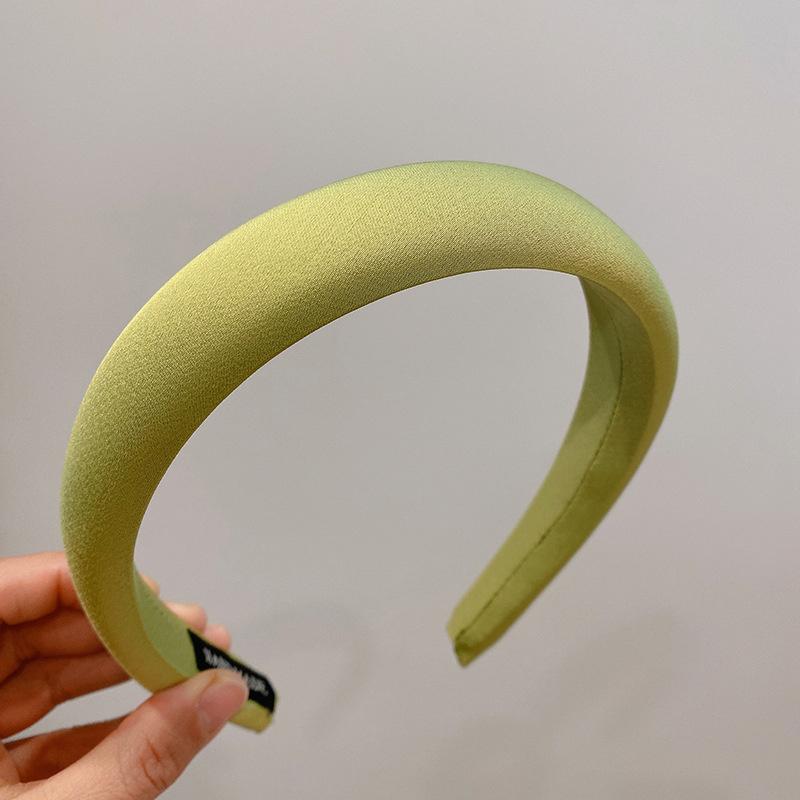 3CM Fashion Women's Headbands Sweet Solid Color Sponge Padded Hairbands Lady Girls Daily Press Hair Hoop Accessories