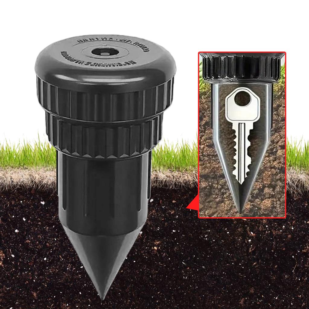 3/2/1PCS Sprinkler Key Hider Realistic Underground Hidden Keys Holder Easy Push Into The Ground Key Safe Box For Outdoor Garden