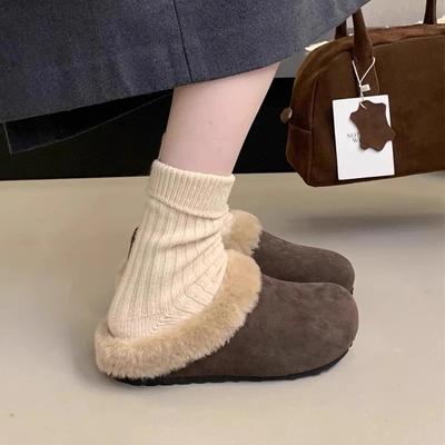Fashion Fashion Winter Warm Baotou Cotton Slippers 2024 New Thick Soft Sole Slippers Women Indoor Non-slip Slippers Women Slides Women