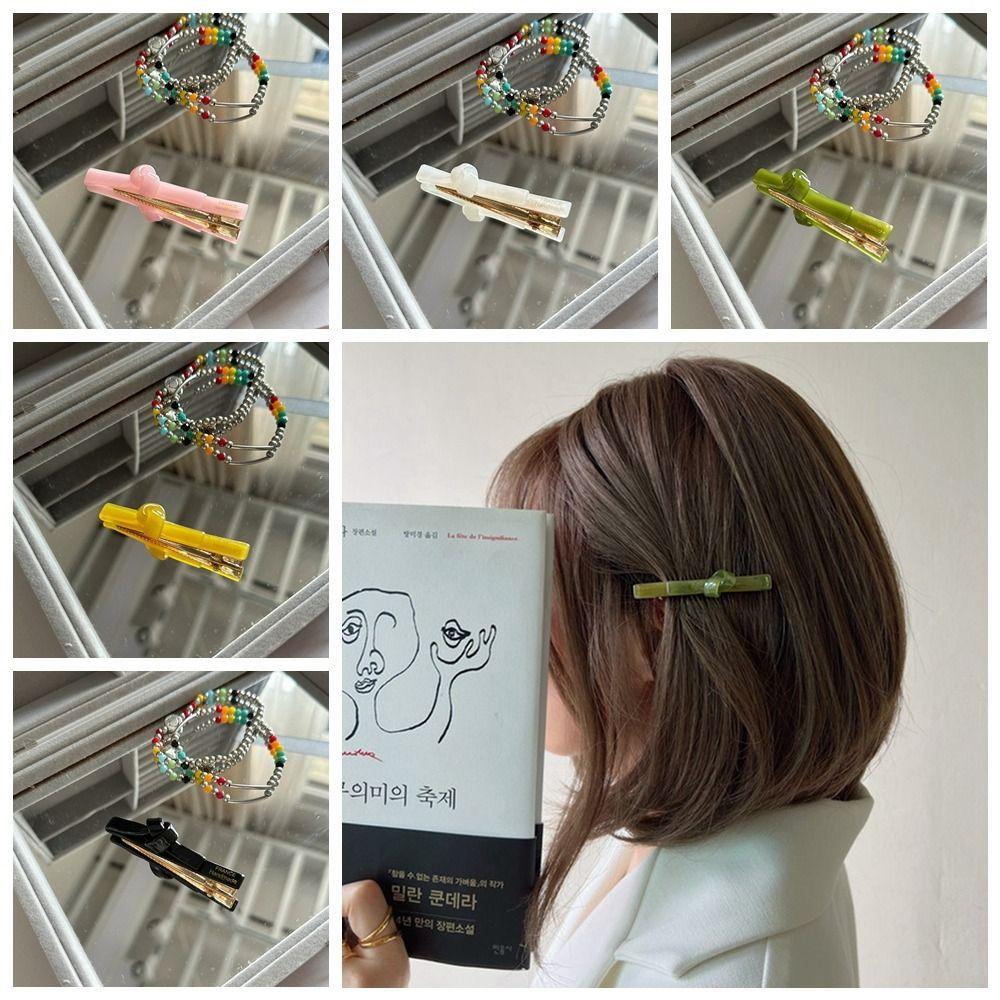 

Головные уборы Маленькая заколка для волос Ацетат Бант Шпилька Мода Уксусная кислота Утконос Зажим Уличная одежда