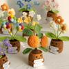 33 Styles Crochet potted tabletop Words of encouragement forget-me-not crochet orange convolia heart-warming ornament