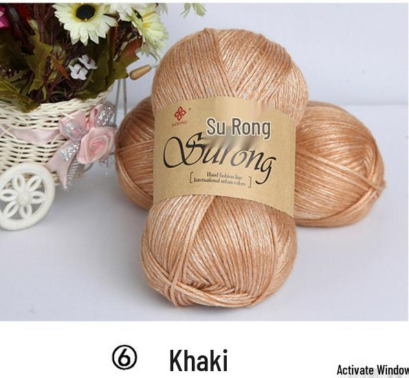 Egyptian Long-Staple Cotton Velvet Yarn for Hand-Knitting and Crochet Projects