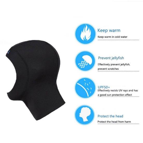 1MM Neoprene Anti-sun Dive Face Hood Unisex Diving Surfing Sport Swimming Cap
