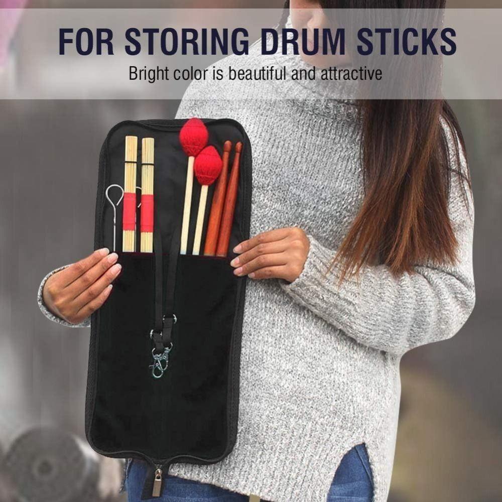Oxford Cloth Drum Stick Bag Large Capacity Drum Mallet Pocket  Performance Accessory