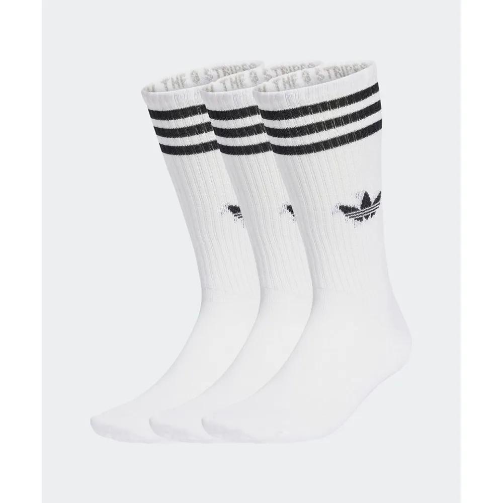 adidas 3-Stripe High Crew Socks 3 Pairs - White JV7416JV7416 104391 S