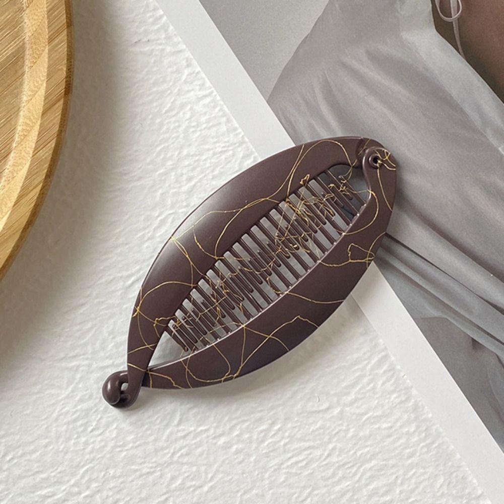 Fashion Fish Shaped Hairpin Barrettes Headwear Hair Claws Clips Ponytail Banana Clip  Women