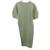 CLANE Short Sleeve Slant Cut Thermal Cut 1 Olive Tops Women Used