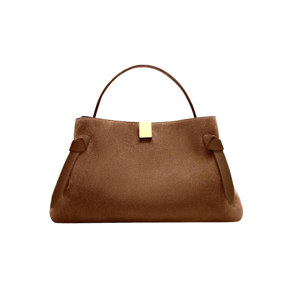 YUZEFI Potsticker Retro semišová taška přes rameno pro podzim/zimu