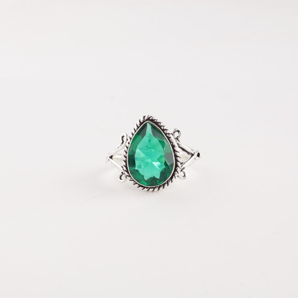 Chrome Diopside Gemstone 925 Sterling Silver Jewelry Handmade Ring For Wedding RR-57-7