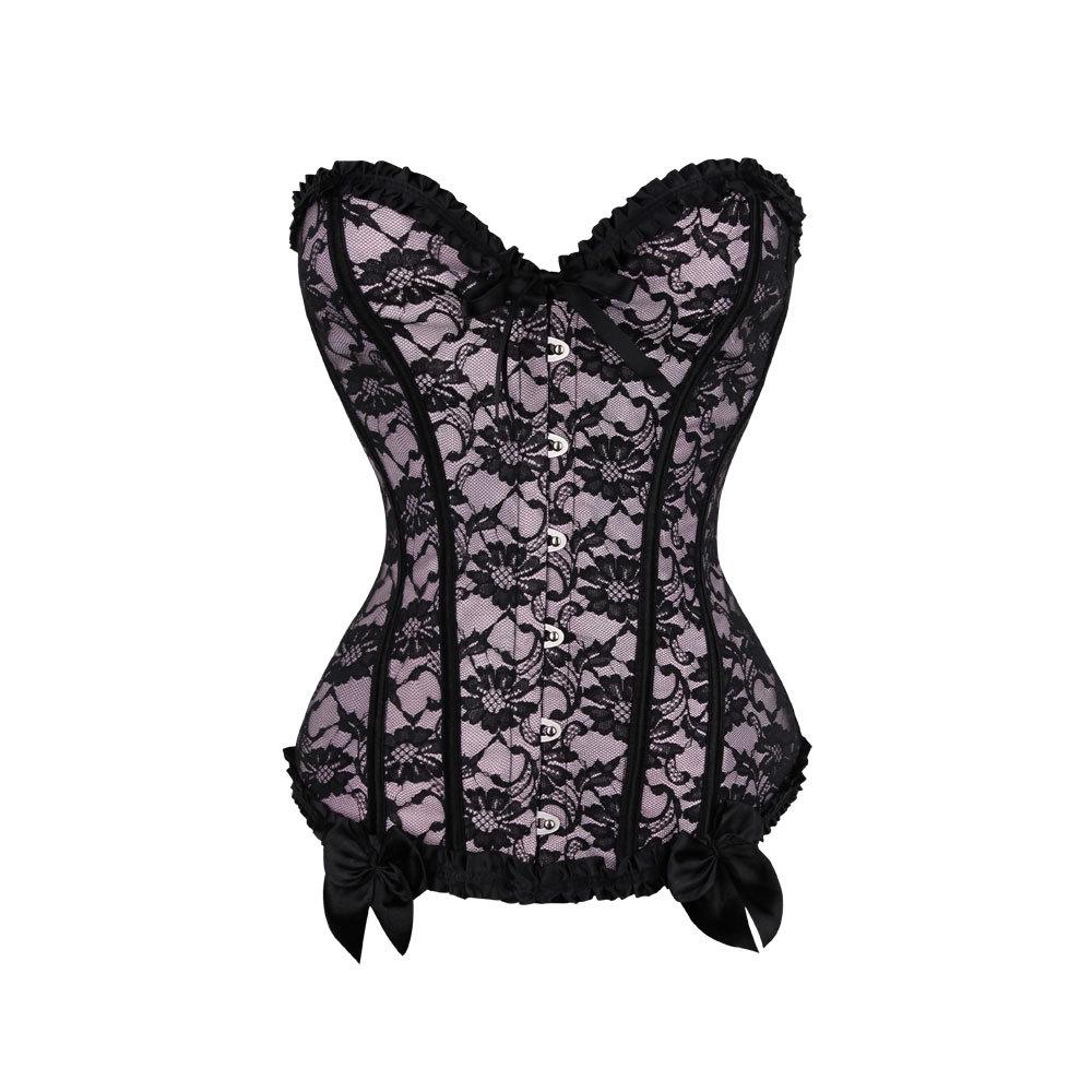 Sensual Lace Overbust Corset Bra - Body Shaping and Stylish Design