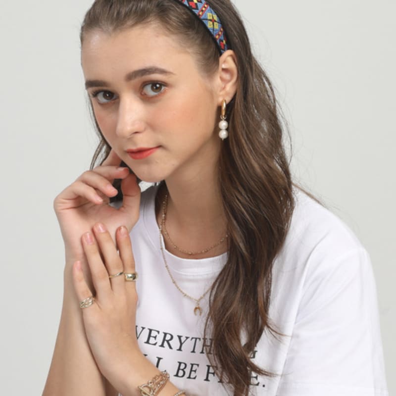 LALA African Pattern Hairband - BLUE