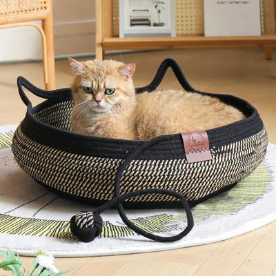 Cat Bed Basket Scratch Pad Hammock Scratching Mat for Kitten Dorm Room Apartment