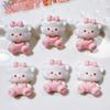 10Pcs New Cute  Resin Mini Cartoon Cat Series Flat Back Ornament Jewelry Making  Bows Accessories