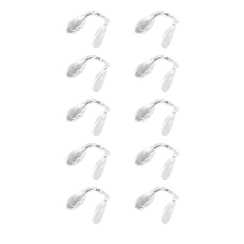 Clear Silicone Nose Pad 10 Pieces Anti Slip Cushions for Secure Glasses Fit No Pressure