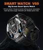 V69 Smartwatch: 1.85'' Display, Bluetooth Calls, Heart Rate & Blood Oxygen Monitoring, Multi-Sport Modes, Waterproof