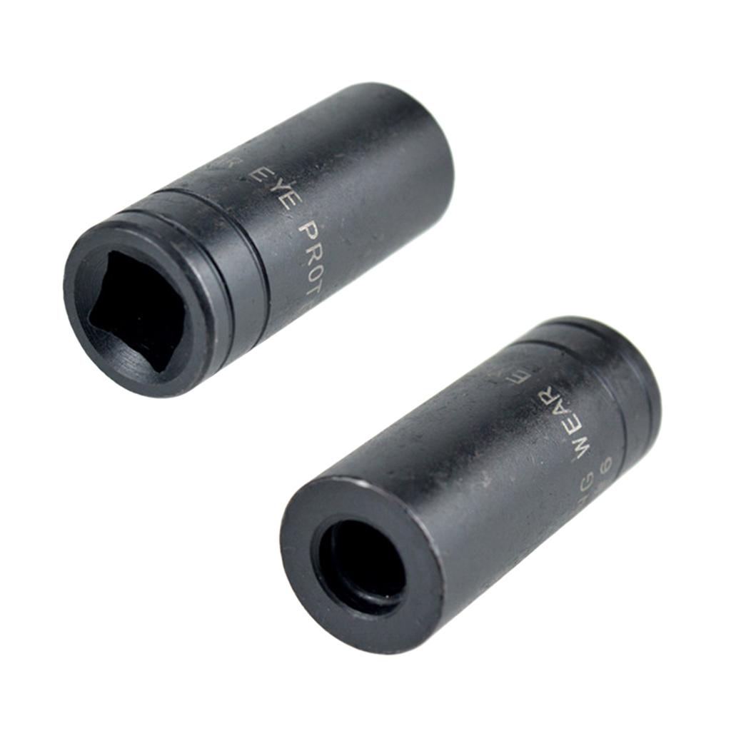 8Pcs 1/4 3/8 Hex Socket Wrench Head Standard Car Auto Truck Repair Tools For Ratchet Wrench Deep Sleeve Replacement