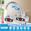 3000W Stainless Steel Water Heater Faucet With Shower Head 3S Fast Heating Instant Hot Water for Kitchen Bathroom Electric Tap