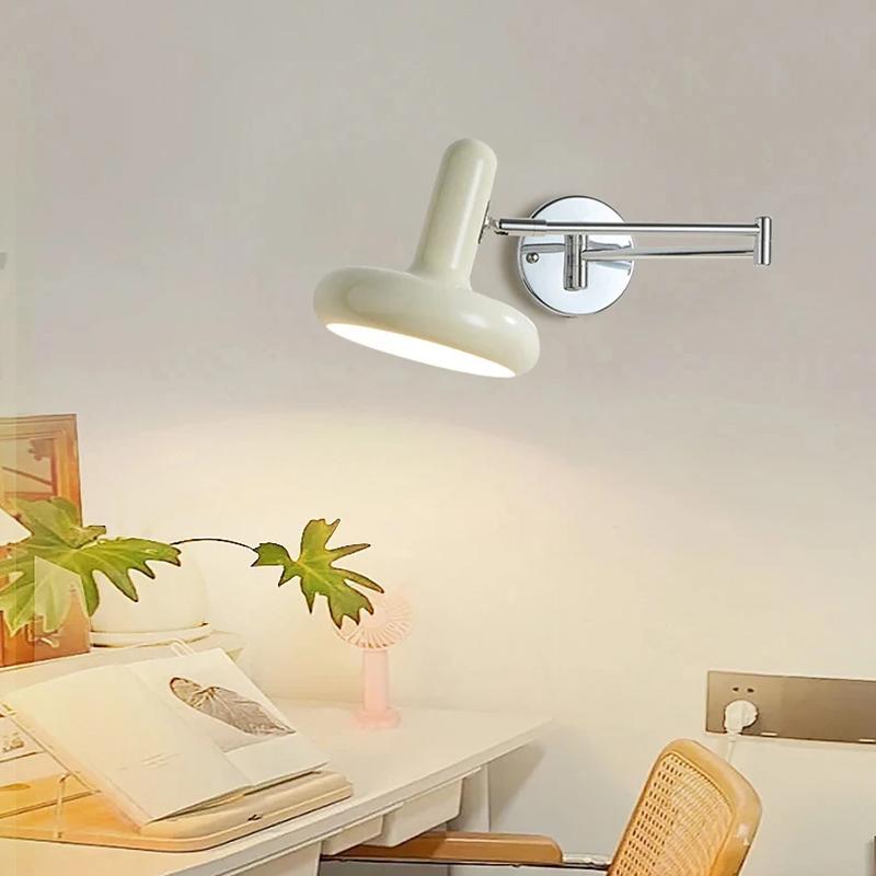 Nordic Modern Retractable Rotatable Swinging Retractable Wall Lamp Bedroom Bedside Lamp Sliding Reading And Working Lamp