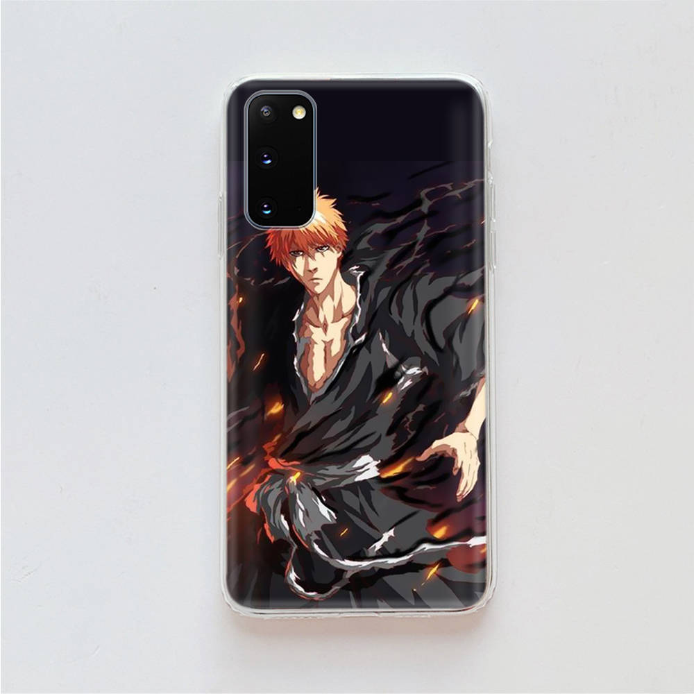 AD90 Anime Bleach Clear Case for Samsung A04 A14 A23 A34 A54 M23 M33 M52 M53 Realme 10 9 C30S C35 C55 VIVO Y02 Y21 Y33S Y51 X80 V25 Cover
