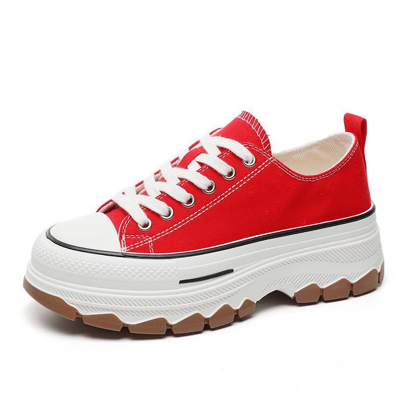 Women's Fashion Canvas Skateboard Shoes Girls Students Sports Running Sneakers Walking Hiking Travel Footwear