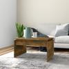 825840 vidaXL Coffee Table Smoked Oak 68x50x38 Cm Engineered Wood