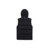 Anta Training Series Solid Color Letter Embroidery Zipper Hooded Thick Warm Vest Men vest Black 152247901-2