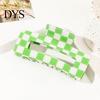 Plaid Hair Claw 1/4Pcs Women Claws Strong Fixation Pattern Durable Synthetic Hairpin Design Clips Versatile Lattice Accessories Patterned Accessory