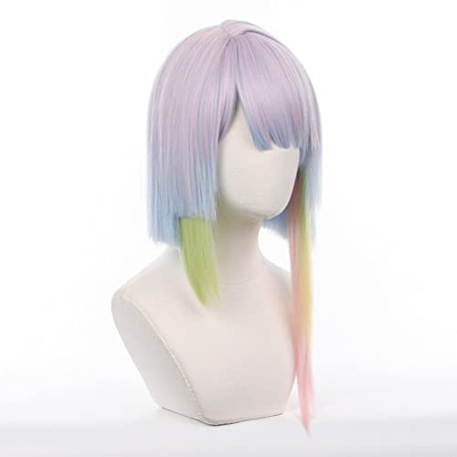 Eileen Cyberpunk Edge Runners Lucy Wig, Cosplay Costume Accessory for School Festivals, Parties, and Events, Includes Net