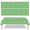 St. Patrick's Day Clover Tablecloth Decorations 2025 Clover Printed Tableclot Rectangle Table Cover St. Patrick's Day Party Decoration