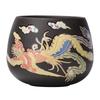 dragon and phoenix purple sand cup changes color in case of hot water Master cup Single tea cup Retro single cup Business