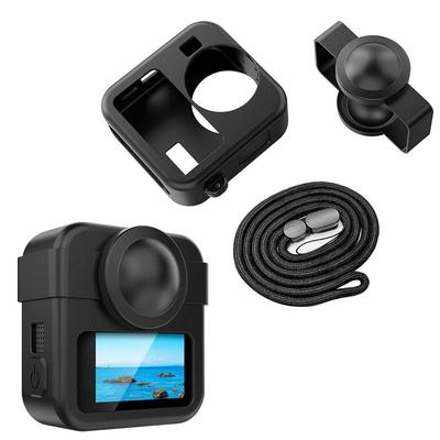Silicone Case Kit for GoPro MAX 2 Waterproof 360 + Traditional Action Camera Accessories Protective Cover for GoPro MAX 2