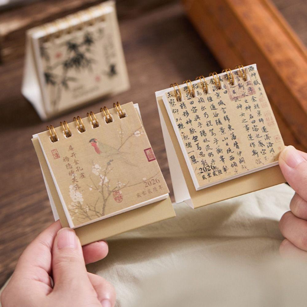 2026 To Do List Desk Calendar Thick Paper Simple Mini Calendar Home Decoration Creative Schedule Planner Office School Home