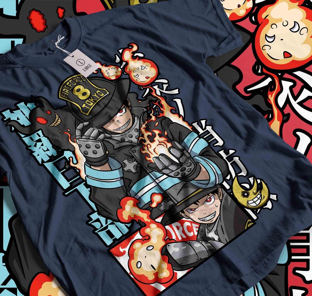 Shinra Anime T-shirt Unisex, Fire Force Anime Manga Shirt, Anime Shirt, Anime Lover Shirt, Graphic Anime Tee, Manga Shirt, Japanese Shirt