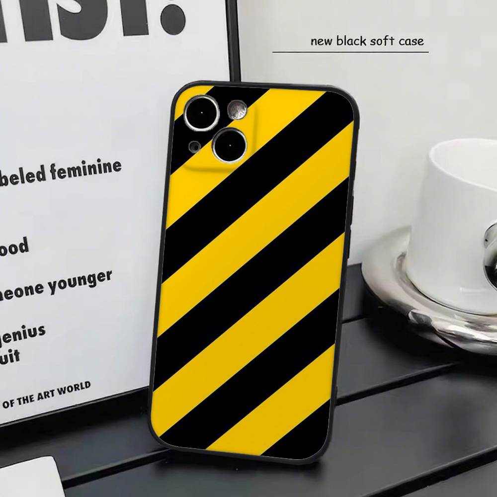 yellow warning For Iphone 17 Air 16 Pro Max 15 14 13 Full Cover Anti-Shock  MagSafe Cover