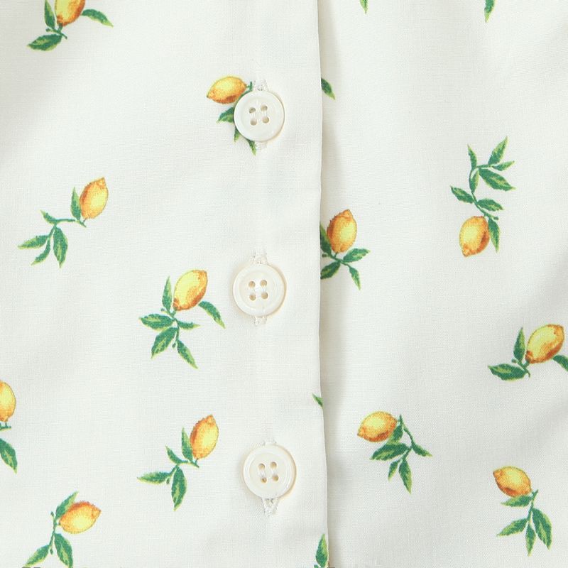 Kaslead New Arrival Women's Clothing Fashion Style Lemon Printing Halter Top Skirt 2552029 6949412