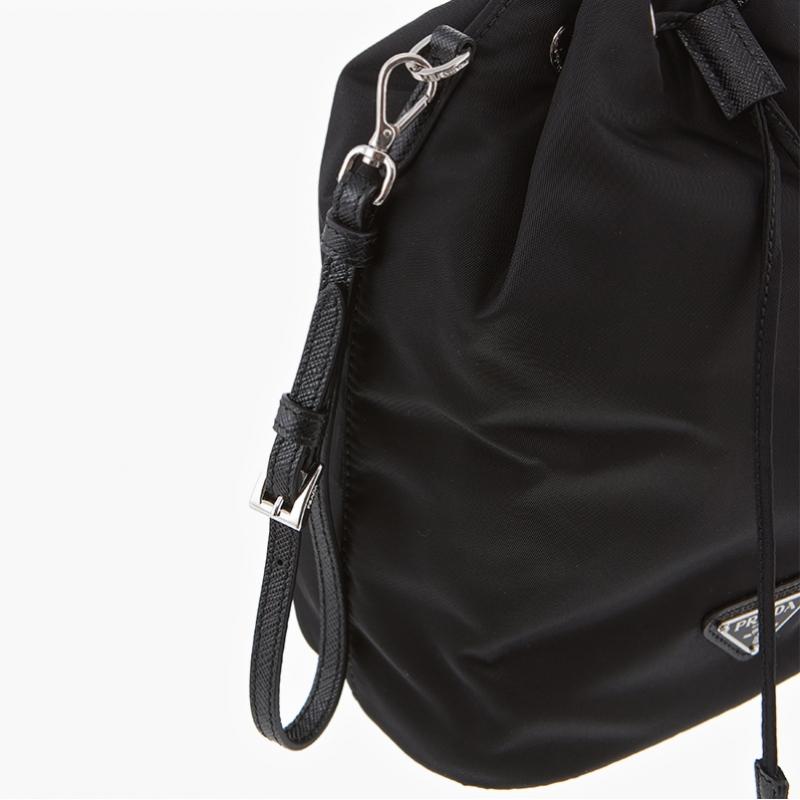 Prada Re Nylon Dreieck Logo Eimerbeutel Tasche 1ns369 R067 F0002