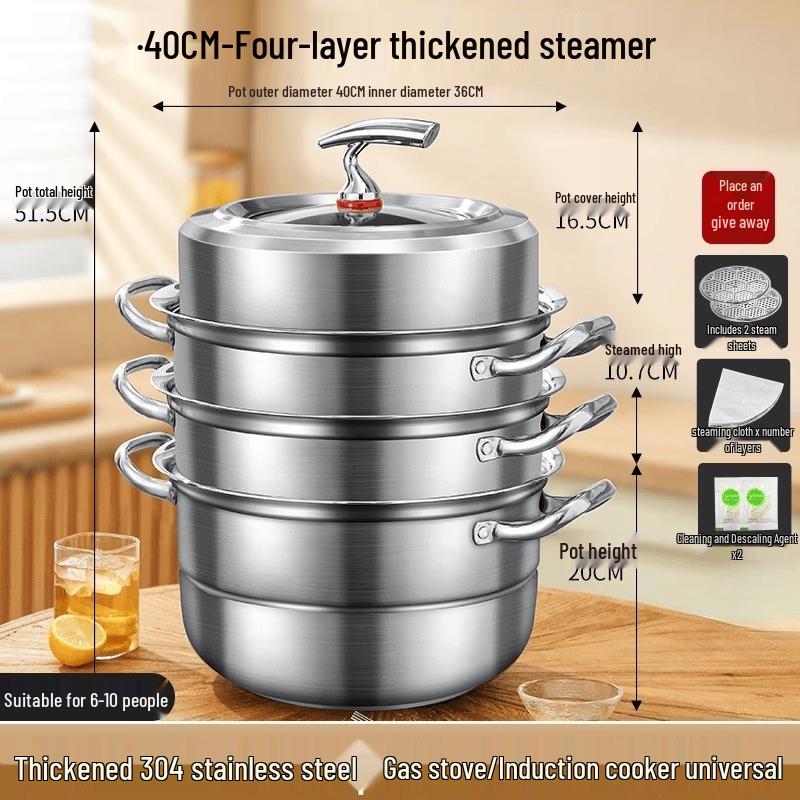 Wutuo Multilayer Stainless Steel Steamer Pot