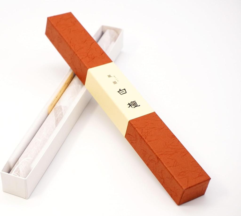 Minorien Incense, Fuin, Sandalwood, Long, One Bundle, Round Stripes