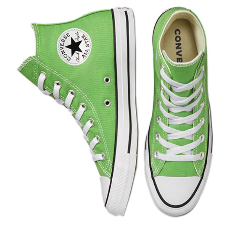 Converse Chuck Taylor All Star Trendy High-Top Canvas Shoes Unisex Green and White