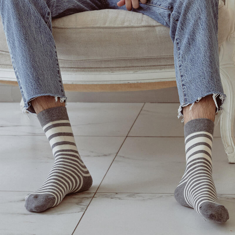 Men s Socks YJ-BT-38 (2 Colors) Ivory