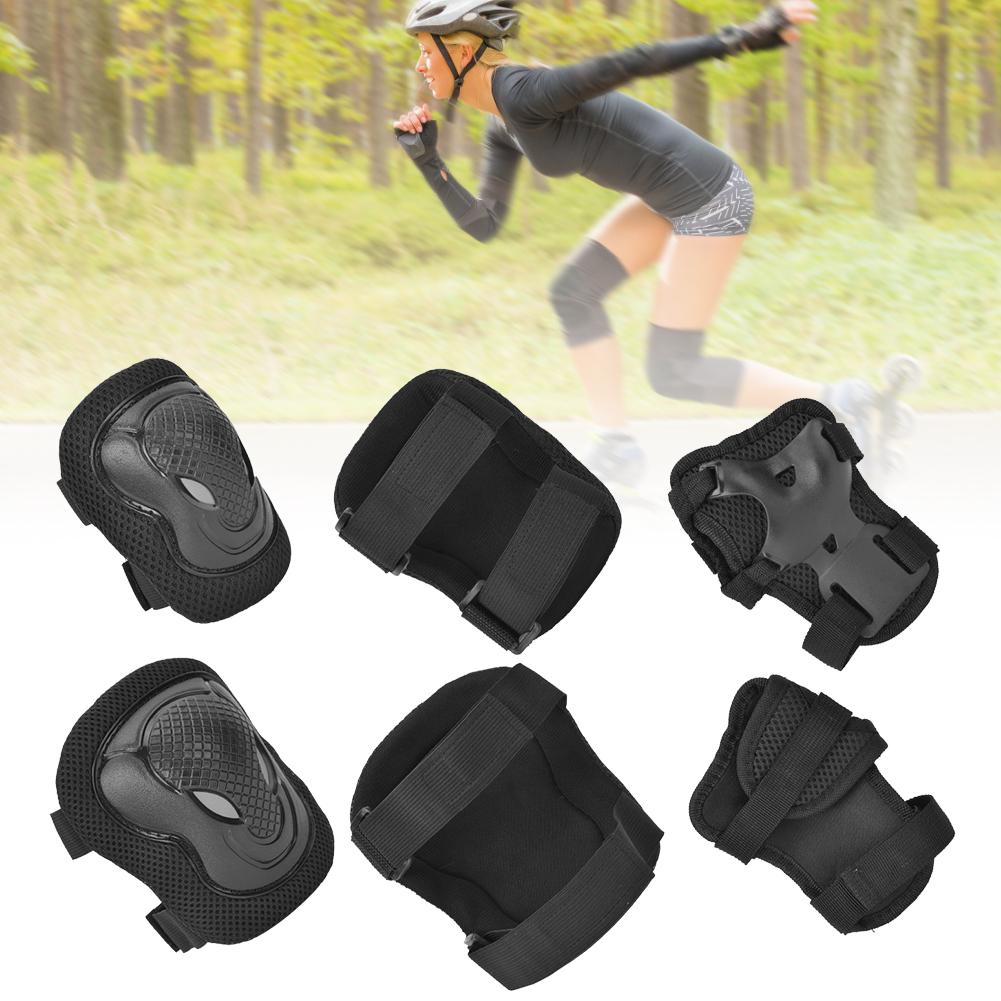 Thickened Roller Skate Protection Gear Set Knee Pads Elbow Pads Gloves for Adult